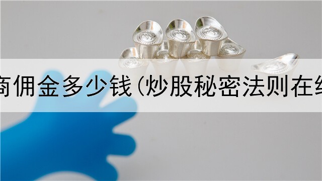 炒股券商佣金多少钱(炒股秘密法则在线阅读)