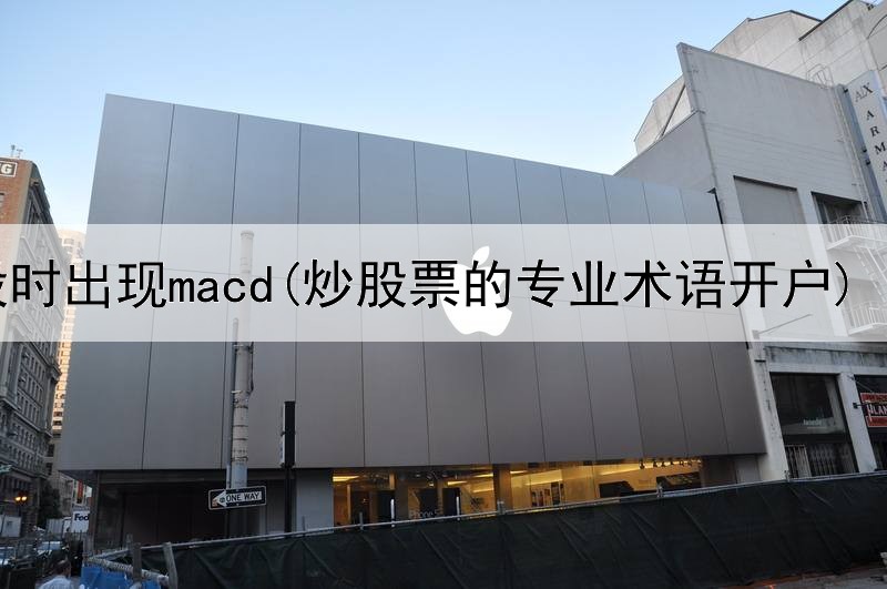  炒股时出现macd(炒股票的专业术语开户)