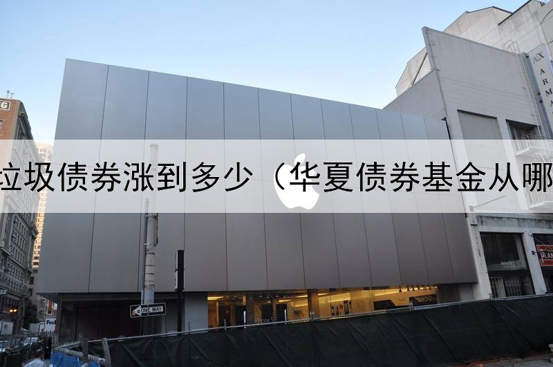  美国垃圾债券涨到多少（华夏债券基金从哪儿买）