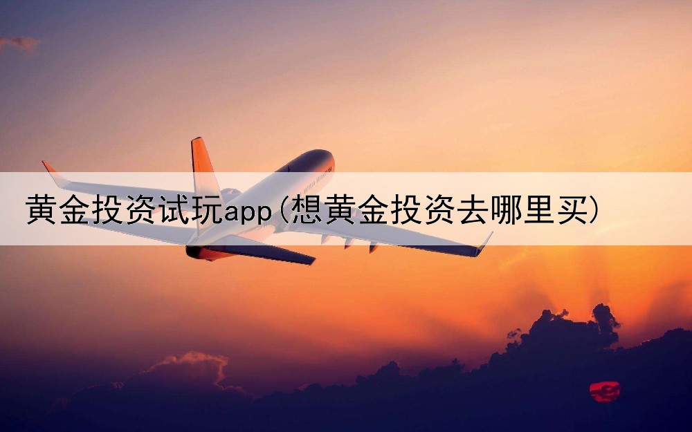  黄金投资试玩app(想黄金投资去哪里买)