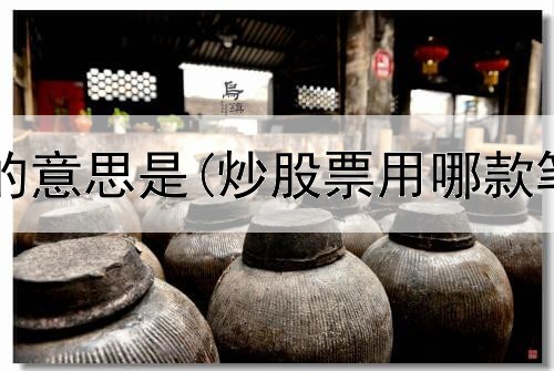  炒股无秘密的意思是(炒股票用哪款笔记本电脑)