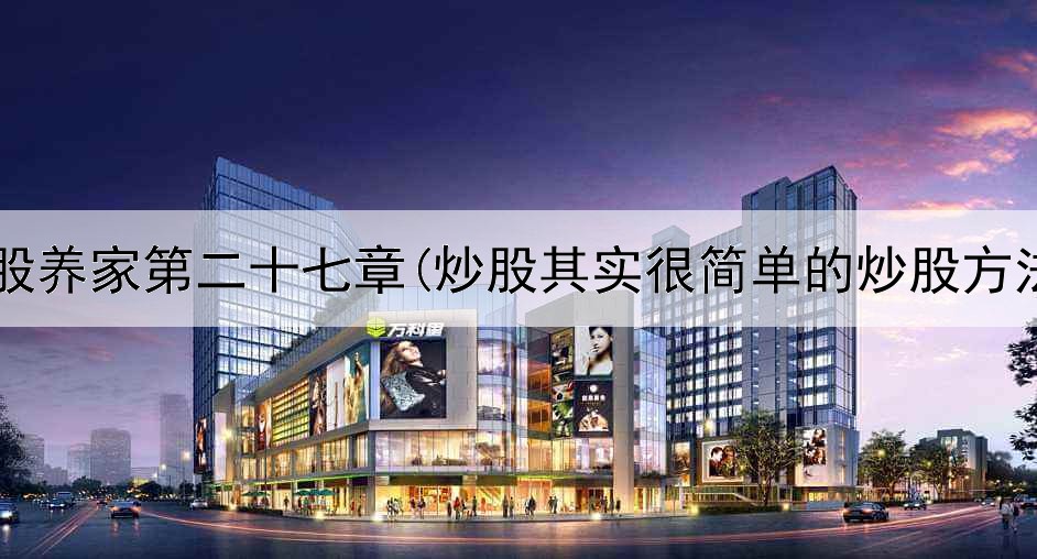  炒股养家第二十七章(炒股其实很简单的炒股方法)