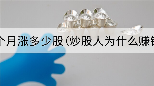  炒股一个月涨多少股(炒股人为什么赚钱少了)