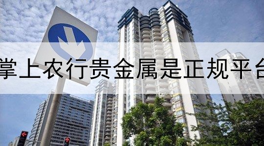  掌上农行贵金属是正规平台
