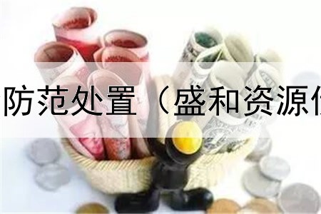  债券领域风险防范处置（盛和资源债券评级报告）