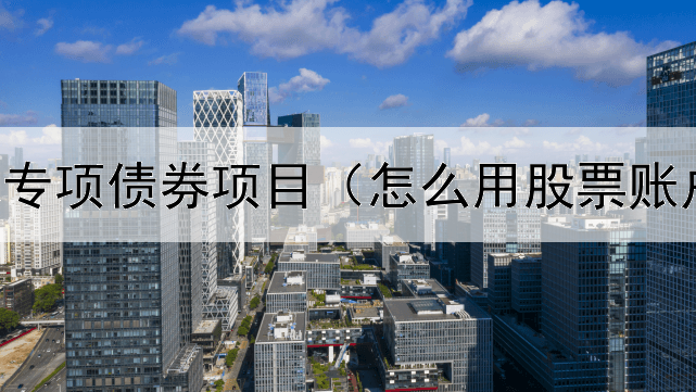  民政领域专项债券项目（怎么用股票账户买债券）