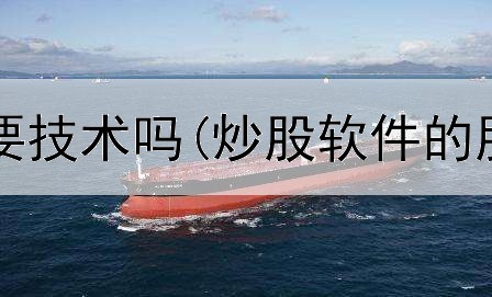  炒股真的需要技术吗(炒股软件的股东是谁呀)