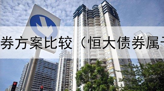  购买不同债券方案比较（恒大债券属于什么债权）