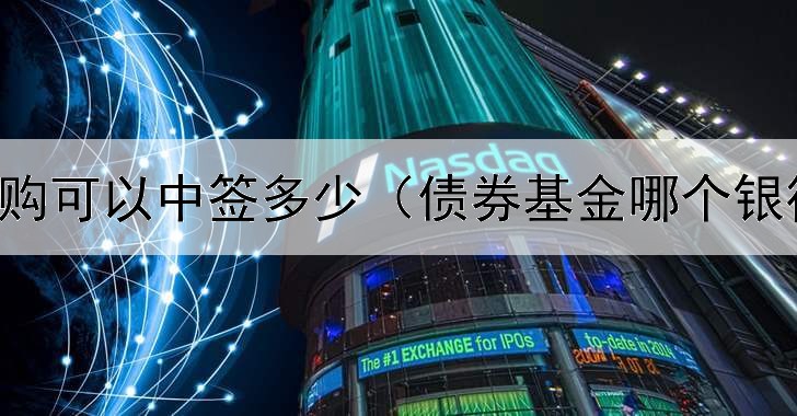  债券申购可以中签多少（债券基金哪个银行好些）