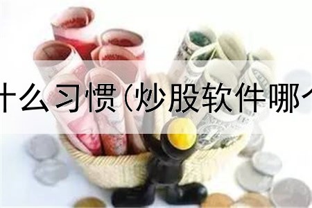  炒股赚钱有什么习惯(炒股软件哪个适合女性)