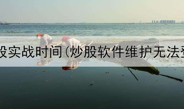  程序员炒股实战时间(炒股软件维护无法登陆账号)
