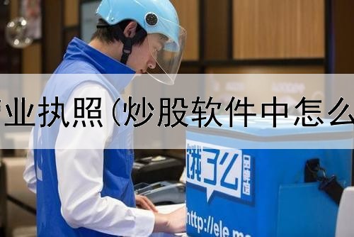  带人炒股票营业执照(炒股软件中怎么看指标说明)