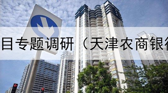  新增债券项目专题调研（天津农商银行企业债券）