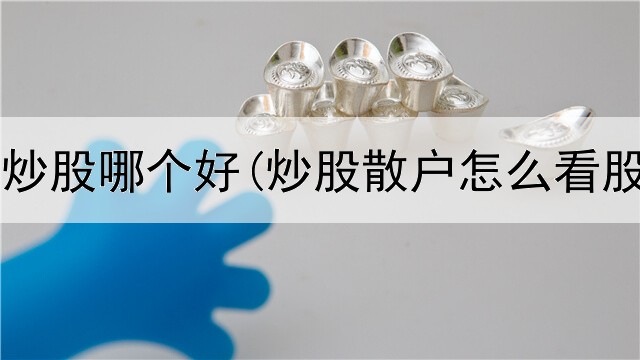  钓小鱼与炒股哪个好(炒股散户怎么看股票走势)