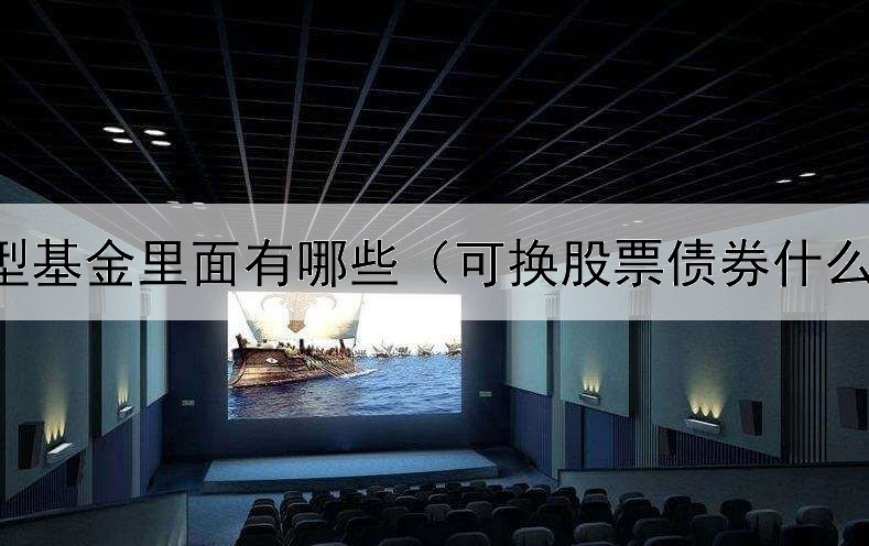  债券型基金里面有哪些（可换股票债券什么意思）