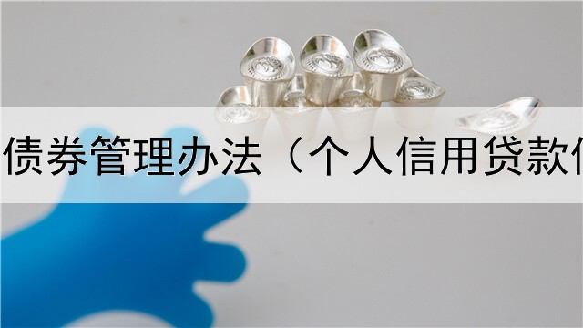  扶沟专项债券管理办法（个人信用贷款债券转让）