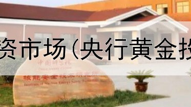  老师讲黄金投资市场(央行黄金投资方式分析)