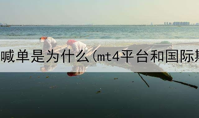 期货平台喊单是为什么(mt4平台和国际期货)